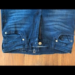 7 For all Mankind Skinny Leg Jeans.